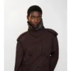 Kurze Gabardine-Trenchcoat-Jacke