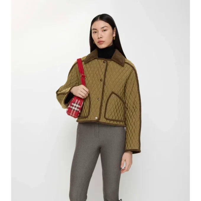 Kurze, gesteppte Floriston-Jacke aus Nylon