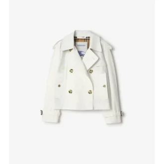 Kurze Mayfair-Trenchjacke aus Tropical Gabardine