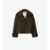 Kurze Mayfair-Trenchjacke aus Tropical Gabardine