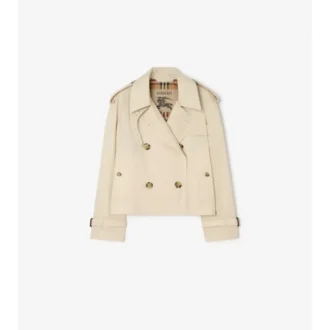 Kurze Mayfair-Trenchjacke aus Tropical Gabardine