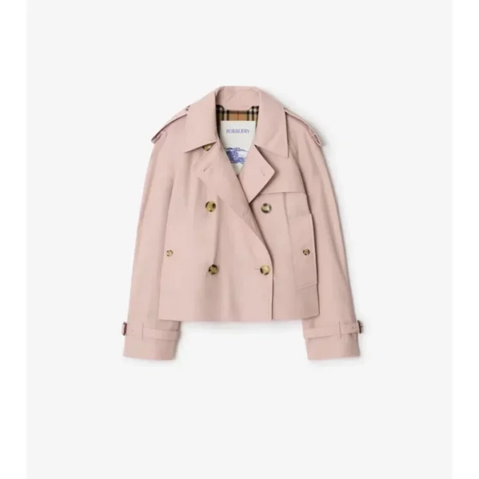 Kurze Mayfair-Trenchjacke aus Tropical Gabardine