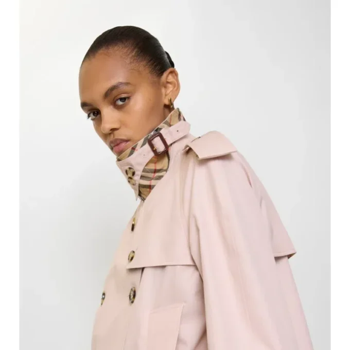 Kurze Mayfair-Trenchjacke aus Tropical Gabardine