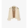 Kurze Mayfair-Trenchjacke aus Tropical Gabardine