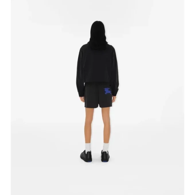 Kurze Nylon-Kapuzenjacke