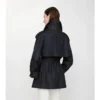 Kurzer Fitzrovia-Trench Coat aus Denim