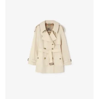 Kurzer Fitzrovia-Trench Coat aus Tropical Gabardine
