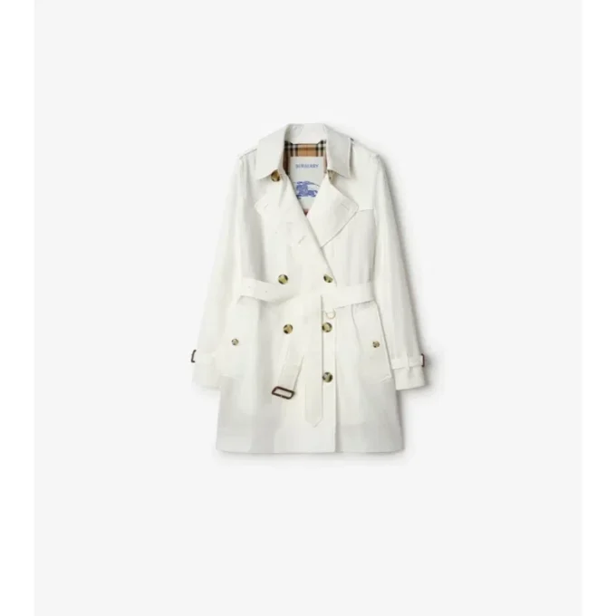 Kurzer Kensington-Trenchcoat aus Tropical Gabardine