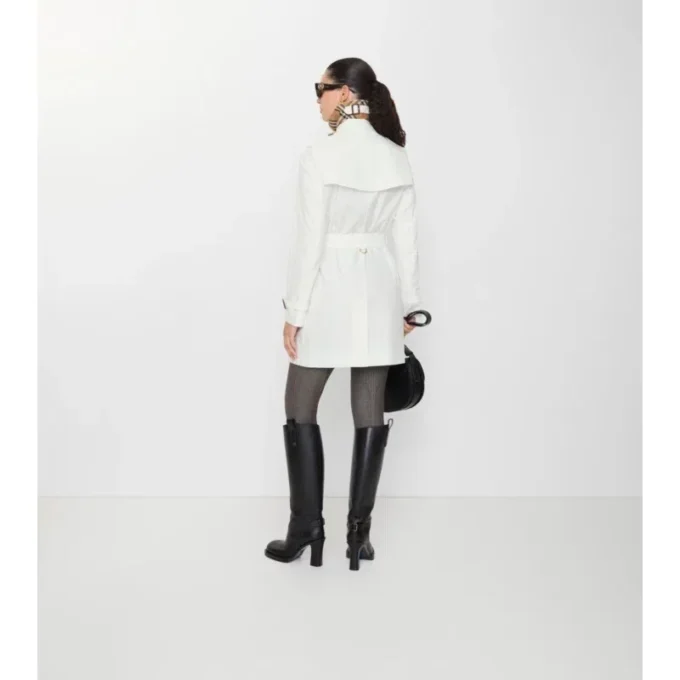 Kurzer Kensington-Trenchcoat aus Tropical Gabardine