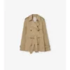Kurzer, leichter Belgravia-Trench Coat aus Baumwolle 