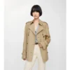 Kurzer, leichter Belgravia-Trench Coat aus Baumwolle 