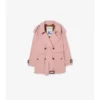 Kurzer, leichter Fitzrovia-Trench Coat aus Baumwolle