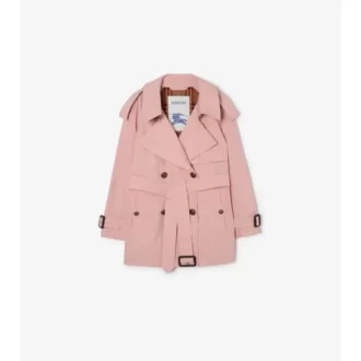 Kurzer, leichter Fitzrovia-Trench Coat aus Baumwolle