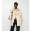 Kurzer, leichter Fitzrovia-Trench Coat aus Baumwolle