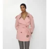 Kurzer, leichter Fitzrovia-Trench Coat aus Baumwolle