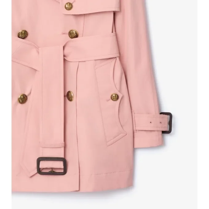 Kurzer, leichter Fitzrovia-Trench Coat aus Baumwolle