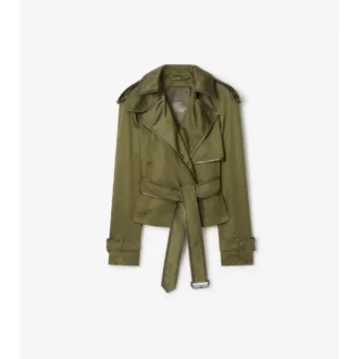 Kurzer Trench Coat aus Nylonmischung