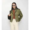 Kurzer Trench Coat aus Nylonmischung