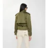 Kurzer Trench Coat aus Nylonmischung