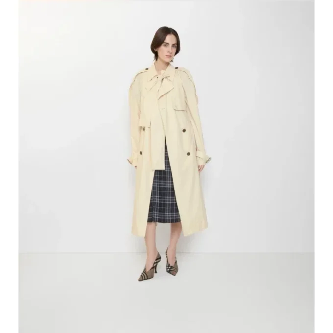 Langer Canvas-Trenchcoat „Trerose“