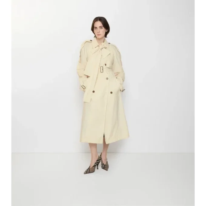 Langer Canvas-Trenchcoat „Trerose“