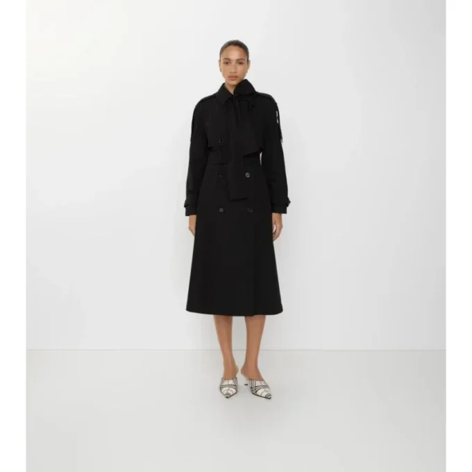 Langer Canvas-Trenchcoat „Trerose“