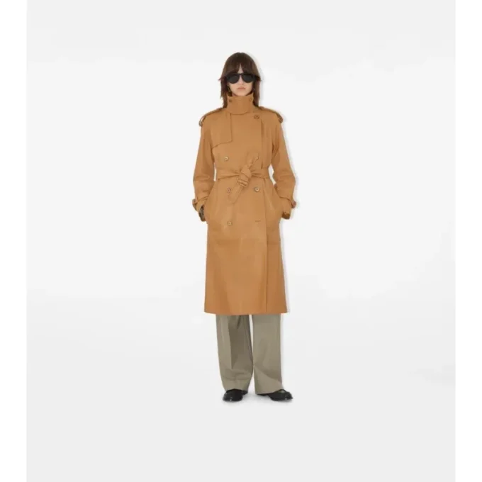 Langer Castleford-Trenchcoat aus Leder