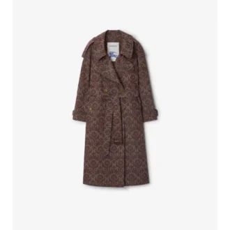 Langer Fitzrovia-Trench Coat aus Viskosemischung im Barockstil