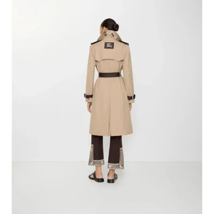 Langer Foxfield-Trench Coat aus Seiden-Baumwolle