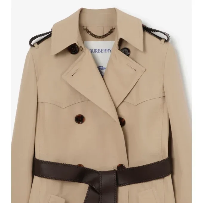 Langer Foxfield-Trench Coat aus Seiden-Baumwolle