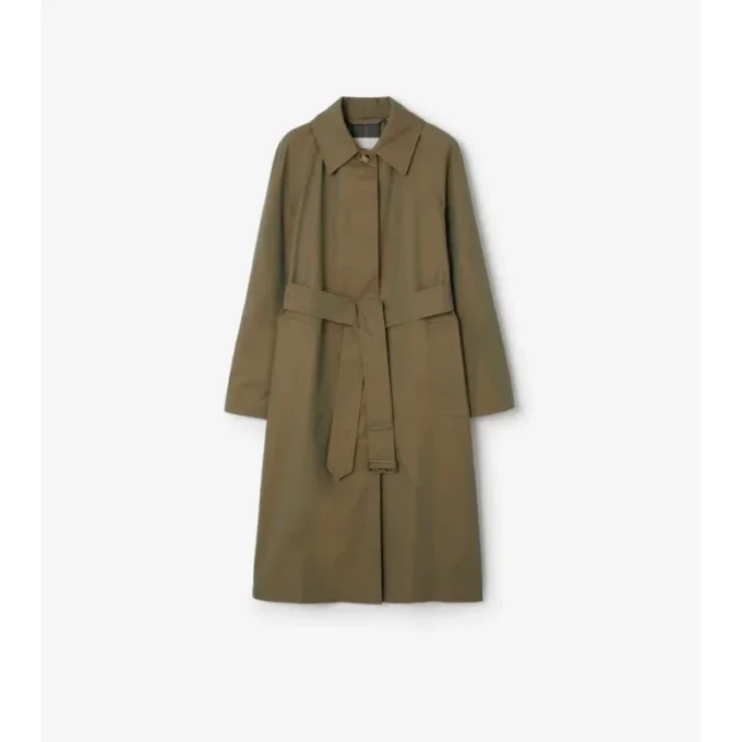 Langer Gabardine-Car Coat