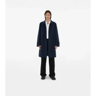 Langer Gabardine-Car Coat