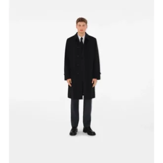Langer Gabardine-Car Coat