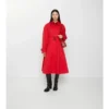 Langer Gabardine-Car Coat „Ellingham Fit-And-Flare“