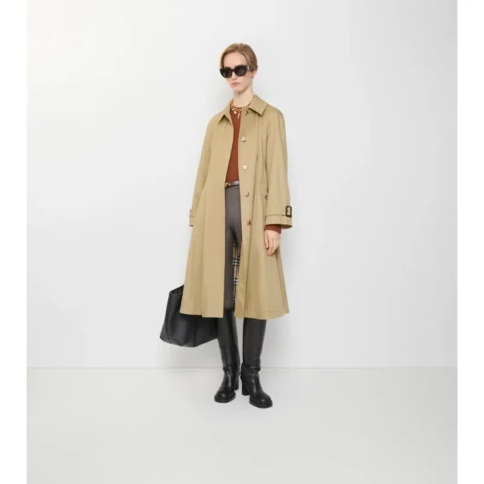 Langer Gabardine-Car Coat „Ellingham Fit-And-Flare“