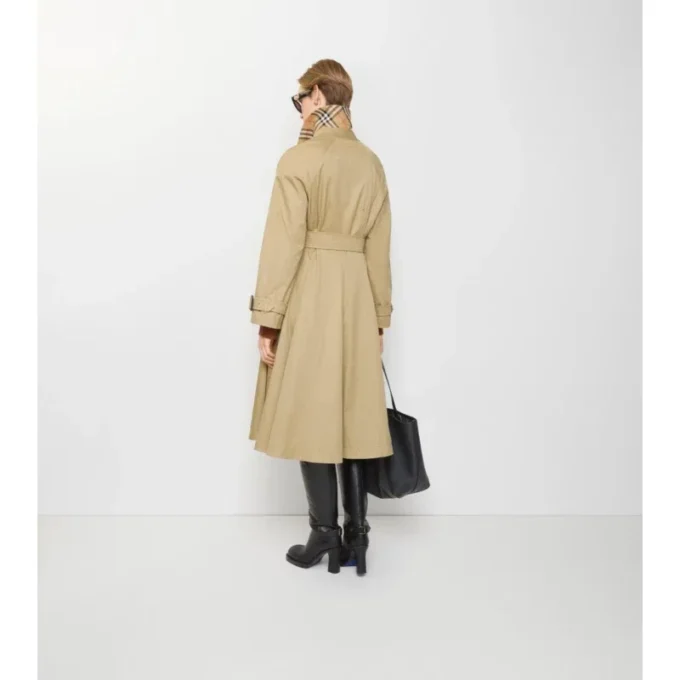 Langer Gabardine-Car Coat „Ellingham Fit-And-Flare“