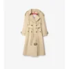Langer Gabardine-Trench Coat „Fitzrovia“ mit wärmendem Futter