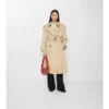 Langer Gabardine-Trench Coat „Fitzrovia“ mit wärmendem Futter