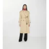 Langer Gabardine-Trench Coat „Fitzrovia“ mit wärmendem Futter