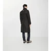 Langer, geometrisch geschnittener Foxfield-Trench Coat aus Nylonmischung