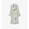 Langer, leichter Fitzrovia-Trench Coat aus Baumwolle