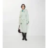 Langer, leichter Fitzrovia-Trench Coat aus Baumwolle