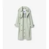 Langer, leichter Fitzrovia-Trench Coat aus Baumwolle