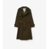 Langer, leichter Trench Coat aus Baumwolle