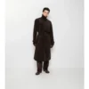 Langer Trench Coat aus Cord