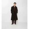 Langer Trench Coat aus Cord