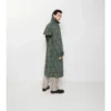 Langer Trench Coat aus Viskosemischung im Barockstil