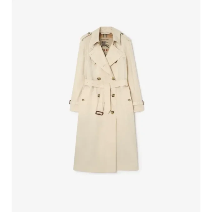 Langer Waterloo-Trenchcoat aus Tropical Gabardine