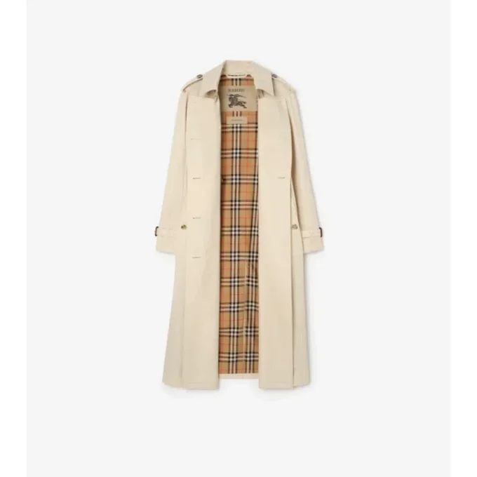 Langer Waterloo-Trenchcoat aus Tropical Gabardine