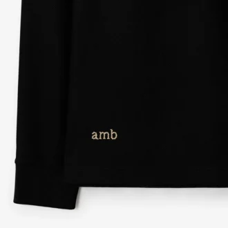 Langärmliges Baumwoll-Poloshirt